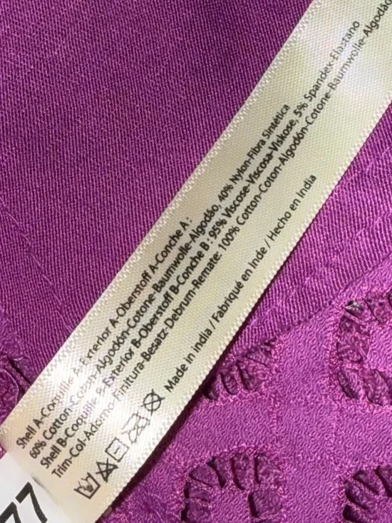 Free People Intimately FP One Radiant Orchid Lace Bralette XL NWT Boho Crochet - Picture 6 of 7